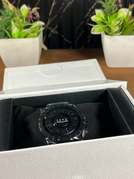 Sabr Aura Magnetic Ball Timepiece – Completely Matte Black
