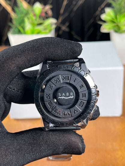 Sabr Aura Magnetic Ball Timepiece – Completely Matte Black