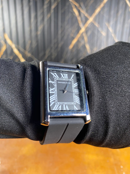 Universe Point Classic Tank Silhouette Watch – Matte Grey & Silver
