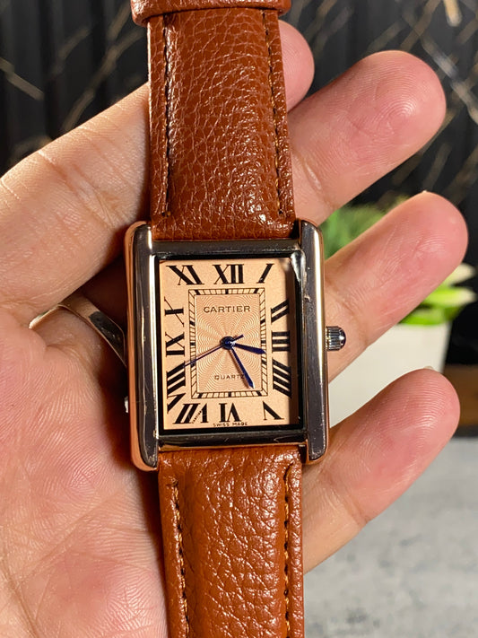 Ravven Square Vintage Quartz Watch – Linear Edition