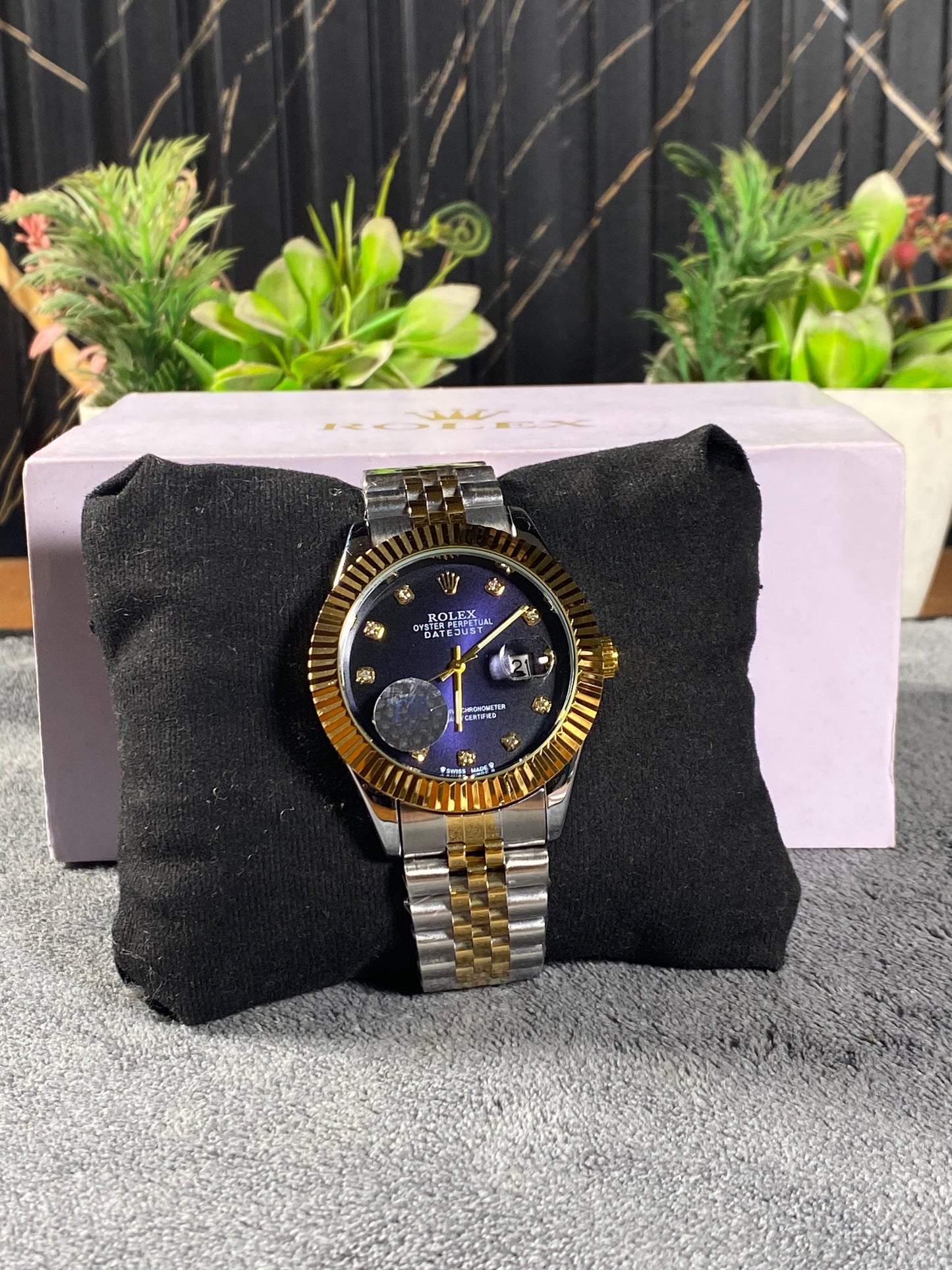 Rolex Inspired Datejust Two-Tone Fluted Bezel Luxury Watch – Ravven Premium