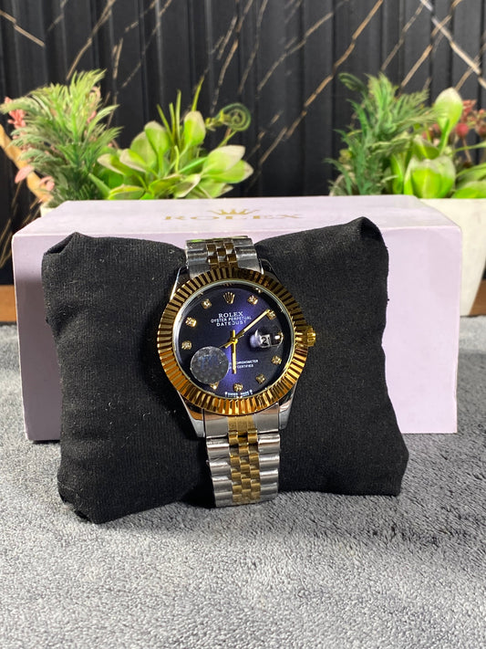 Rolex Inspired Datejust Two-Tone Fluted Bezel Luxury Watch – Ravven Premium