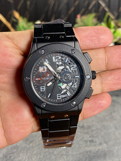Hublot Inspired Big Bang Semi-Skeleton Luxury Watch – Ravven Premium